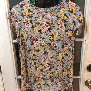 Colorful floral top